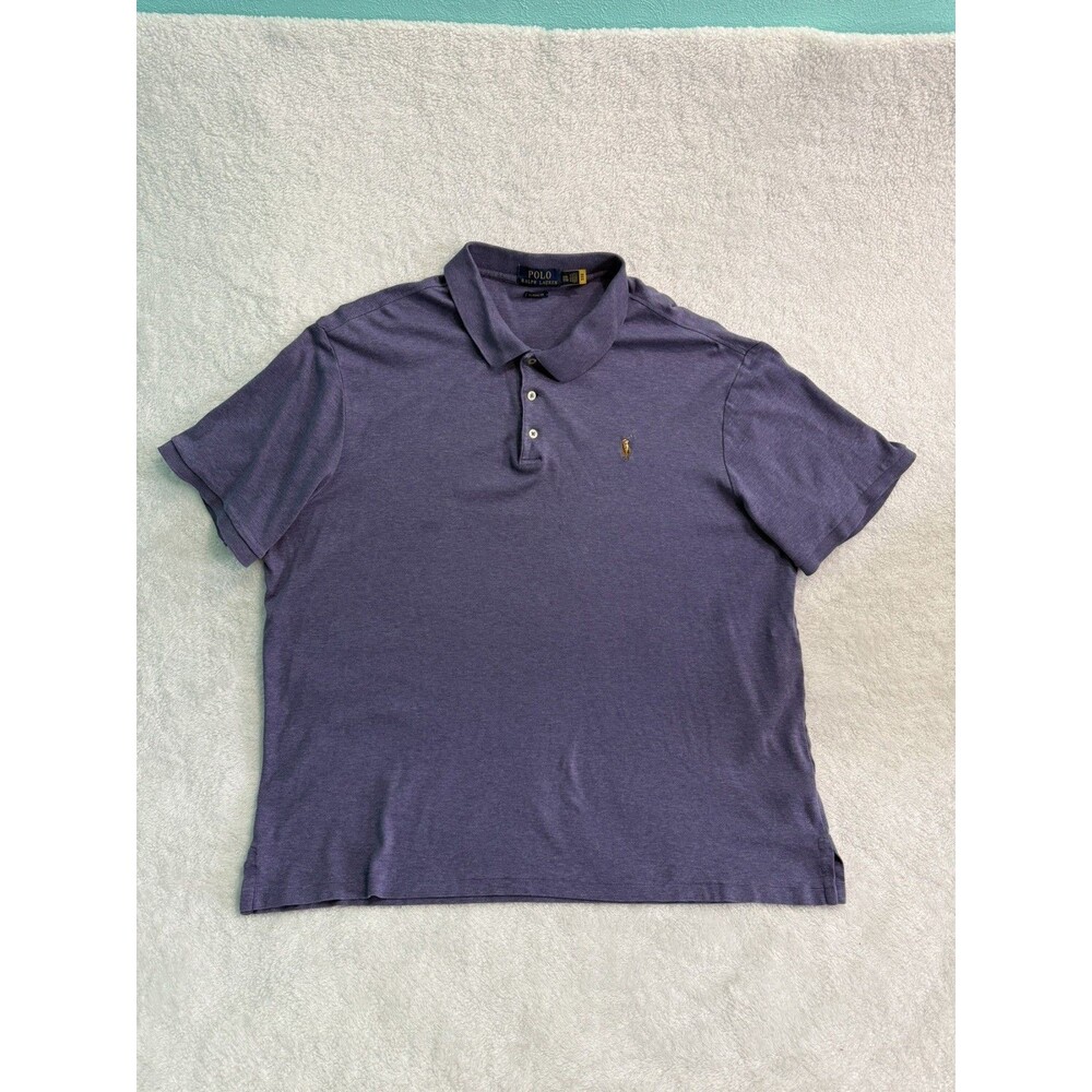 Polo Ralph Lauren Purple Pima Cotton Polo Shirt Men’s XXL Short Sleeve Classic